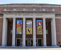 Entrance to Hornbake Library