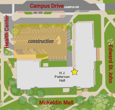 map of HJ Patterson building