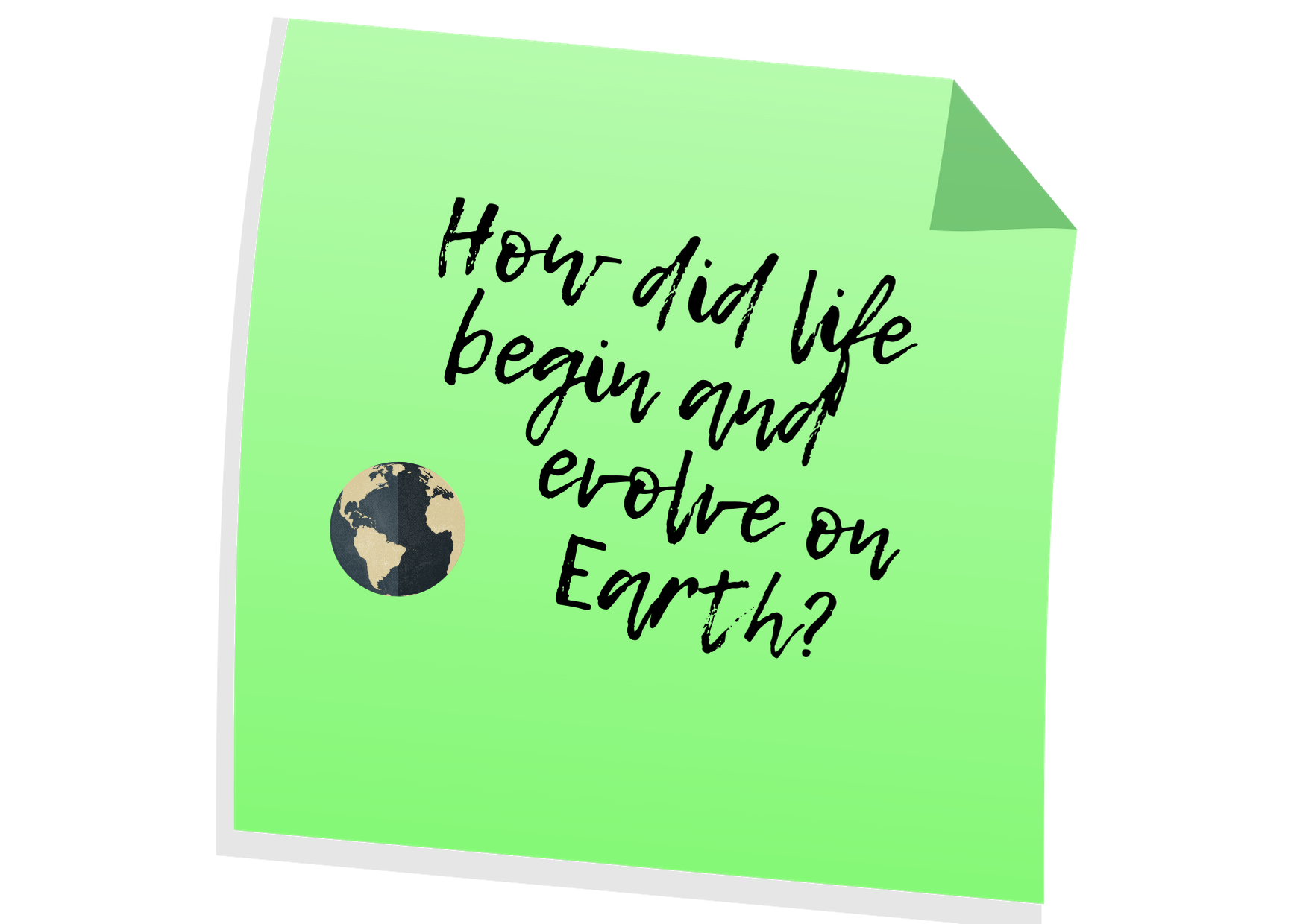 sketch of earth and words: how did life begin and evolve on earth?