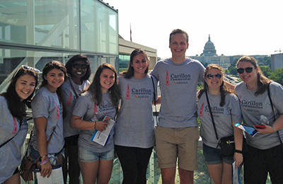 Group of Carillon students visit the Newseum