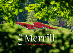 merrill logo over M circle landscapping