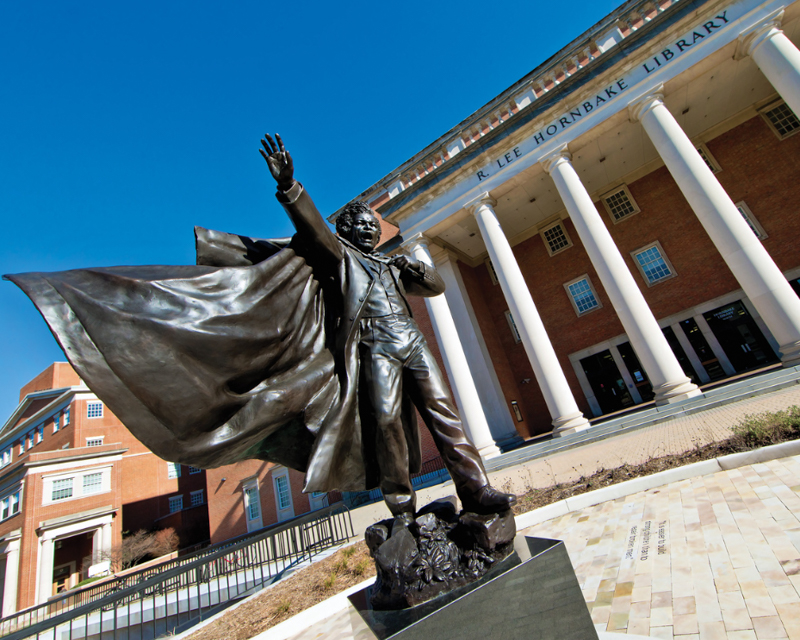 Frederick Douglass statue at Hornbake Plaza