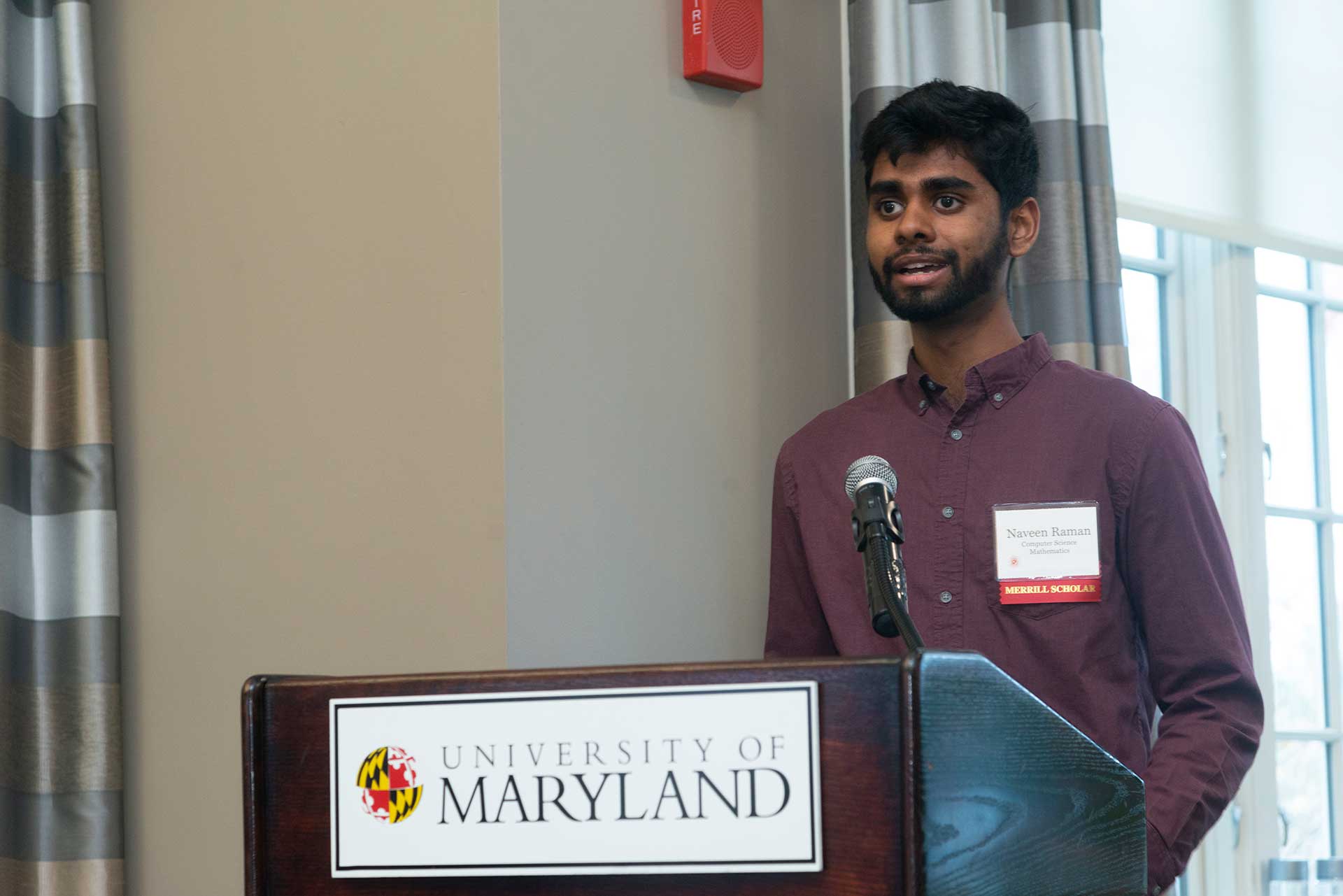 Merrill Scholar Naveen Raman